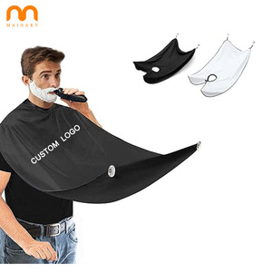 Tablier <span class=keywords><strong>de</strong></span> <span class=keywords><strong>coupe</strong></span> <span class=keywords><strong>de</strong></span> barbe professionnel crochet élastique cou hommes cheveux barbe bavoir <span class=keywords><strong>barbier</strong></span> rasage Capes avec Logo personnalisé - Product Image 1