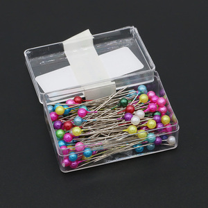 Caja de 100 Alfileres de Cabeza de Perla para Costura, Manualidades, Corsages de Boda, Herramientas de Costura, Agujas para Posicionamiento de Puntadas - Product Image 2