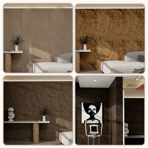 KASARO Pannelli Murali in PU Effetto Pietra per Camera da Letto, Decorazione 3D Multifunzionale per Interni ed Esterni, Roccia Artificiale - Product Image 5
