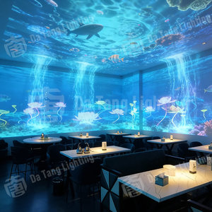 Système de projection professionnel immersif interactif 1080p Full HD basé sur Android pour restaurant, salle à manger, fête, salle de conférence - Product Image 5