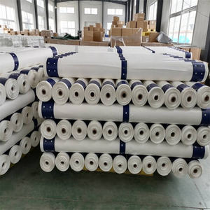 แผ่นป้องกันนั่งร้าน FR-6สำหรับแผ่นป้องกันการก่อสร้างสีขาว4X45ม. 250gsm - Product Image 5