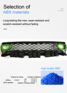 Honghang Pièces Automobiles New Le Plus Bas Prix Avant Grilles Accessoires ABS Pack Daytona Calandre Supérieure Pour 15-19 Dodge Chargeur 2018 2019 - Product Image 5