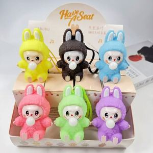 <b>Cute</b> <b>Bear</b> Rabbit Squeeze Doll Ornaments New Stress Relief Bubble Blowing Toys Desktop Pressure Release Decor - Product Image 3