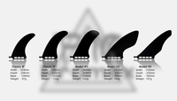 Croisière oem moulé de qualité légère de marque, aileron gonflable SUP, aileron en carbone de style hachette