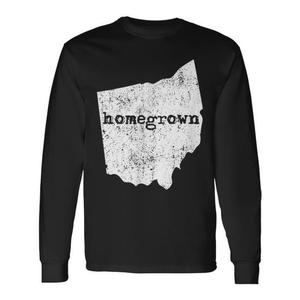 T-shirt a maniche lunghe Homegrown Ohio State Pride per i nativi dell'Ohio - Product Image 1