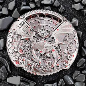 Spinner de Metal con Dados de Ruleta 7 en 1 con Diseño de Dragón Maldito de DND para Calabozos y Dragones - Product Image 6