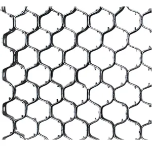 2022新型Q345B不锈钢柔性六角网穿孔编织技术金刚石孔形状50毫米孔径中国制造