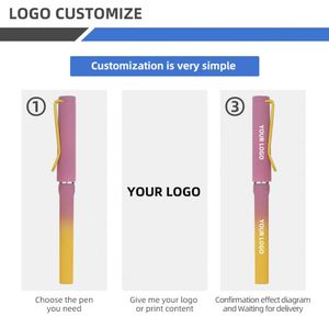 Large Capacity 0.5Mm Plastic Gel Blue Black Ink Promotional Signature <b>Pen</b> With Custom Logo - Product Image 6