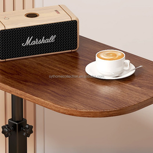 Tavolino Laterale Moderno a Forma di C con Piano <span class=keywords><strong>in</strong></span> Legno, Tavolino Portatile per Snack e Caffè per Soggiorno e Camera da Letto - Product Image 2