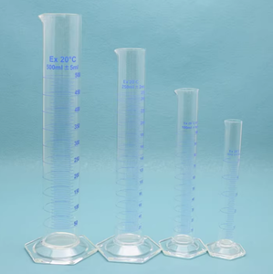 Cam ölçme silindiri yuvarlak taban plastik taban altıgen taban - Product Image 2