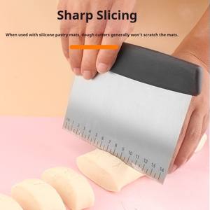 Grattoir à pâtisserie <span class=keywords><strong>en</strong></span> acier inoxydable résistant à la rouille pour boulangerie professionnelle et usage domestique - Product Image 3