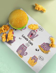 Impression personnalisée OEM ODM en stock, sets de table carrés en papier pour repas, sublimation - Product Image 6