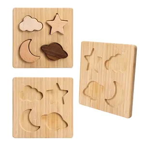 Jouets Montessori Puzzle planète en bois pour enfants jouets éducatifs préscolaires