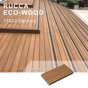 deck Suppliers-Совместное экструзионное напольное покрытие Rucca Wpc, деревянное пластиковое Композитное наружное напольное покрытие