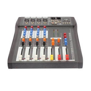 Mezclador de interfaz de audio USB de 4 canales para grabación de estudio doméstico con entrada de micrófono XLR y control <span class=keywords><strong>FX</strong></span> para producción de música - Product Image 1