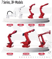 Ligne d'usinage de bloc-cylindres de moteur alimentée par l'IA, robot articulé 6 axes, intégration de moteur PLC, répétabilité de 0,07 mm, charge de 12 kg