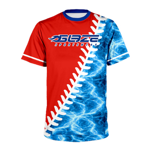 Kaus Baseball pria, kaus Gym olahraga, Jersey Softball kustom pabrik musim panas - Product Image 1