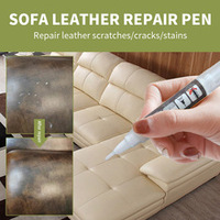Stylo de réparation automatique pour cuir – Peinture de retouche pour sacs à main, canapés, sièges de voiture – Marqueur de restauration des rayures
