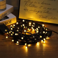 Weihnachtsparty Outdoor Reis-Diwali LED PVC-Lichterkette Batteriebetrieben Heimdekoration