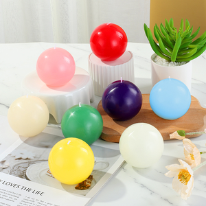Birthday Wedding Party Hotel Household Lighting Emergency Spherical Smokeless Tasteless <strong>Round</strong> <strong>Candle</strong> - Product Image 2