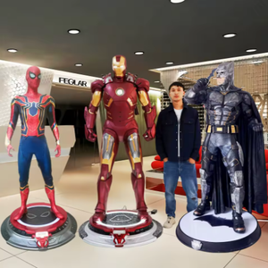 Estatua de Superhéroe Personalizada - Escultura de Fibra de Vidrio de <span class=keywords><strong>Batman</strong></span>, Spider-Man y <span class=keywords><strong>Hulk</strong></span> para Decoración Comercial - Product Image 6