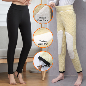 Super Hot 800g <strong>Sherpa</strong> Fleece <strong>Lined</strong> Winter Warm <strong>Leggings</strong> for Women Mulberry Silk Filling Casual Style Breathable Feature - Product Image 5