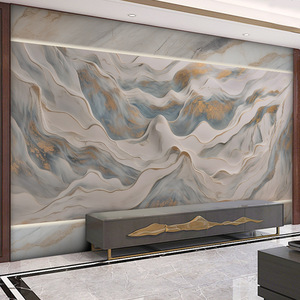 Nouveau tissu mural pour télévision, tissu mural en relief marbré pour salon, murale 3D, film et télévision, tissu mural - Product Image 2