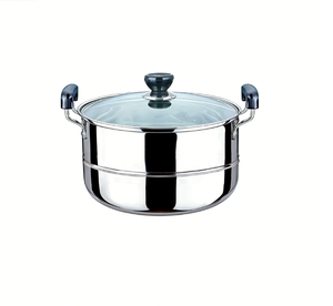 Cuisinière vapeur Yaolong en acier inoxydable à panier unique, compatible induction et <span class=keywords><strong>gaz</strong></span>, écologique, pour usage domestique - Product Image 1