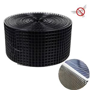 Maille de protection pour panneaux solaires - Maille métallique noire 8x100 pieds |   Barrière robuste anti-oiseaux et anti-nuisibles pour la sécurité des nettoyages de panneaux solaires - Product Image 1