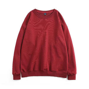 Pull-over en molleton uni à col rond pour homme, coupe classique, respirant et écologique, vente en gros, collection printemps - Product Image 4