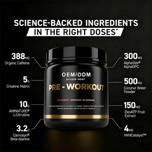 Complément alimentaire pour la santé, créatine, <span class=keywords><strong>BCAA</strong></span>, amélioration rapide des muscles, soutien musculaire, poudre pré-entraînement pour la salle de sport - Product Image 2