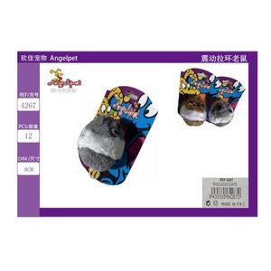 ของเล่นหนูแบบมีห่วงดึงสั่นได้สำหรับเพื่อนสัตว์ขนฟู - Product Image 3