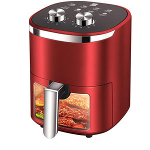 Friteuse électrique moderne saine à faible teneur en matière grasse fenêtre visible en plastique sans huile contrôle numérique Protection contre la surchauffe 5.1-6.0L ménage - Product Image 4