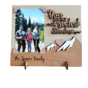 Ustom-Tarjeta 3D de madera cortada con láser para otros, tarjeta 3D de irthday, pentines - Product Image 1