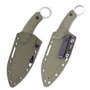 Hazır stok keskin yüksek sertlik Bush Craft bıçak avcılık kamp açık bıçak taktik sabit bıçak bıçak kılıf ile - Product Image 4