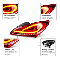 Ensemble de feux arrière LED BK pour Hyundai Genesis Coupé 2009-2013, clignotants séquentiels, plug and play
