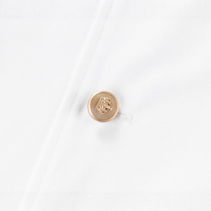 <b>Chef</b> Uniforms White Long Sleeve Cotton Brass Buttons Professional Restaurant Workwear - Product Image 4