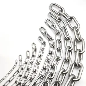 High strength link Marine lifting chains Stainless steel SS316 or SS304 Welding chain Long-link chain