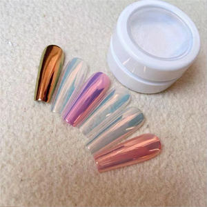Poudre de chrome en vrac en gros Pigment pour ongles en miroir chromé blanc Pigment en poudre au clair de lune pour nail art - Product Image 3