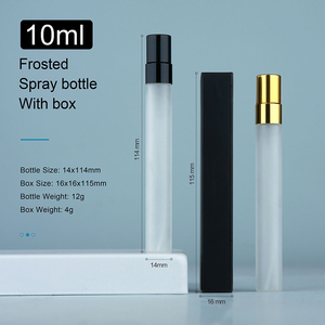 Flacon vaporisateur de <span class=keywords><strong>parfum</strong></span> vide en verre givré rechargeable de 10 ml, flacon testeur de <span class=keywords><strong>parfum</strong></span> avec emballage individuel en boîte en papier - Product Image 3