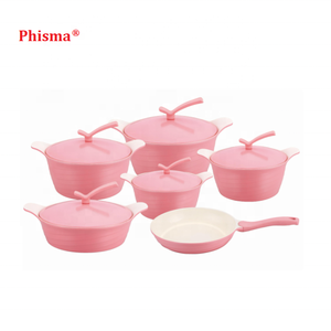 Juego de Ollas y <span class=keywords><strong>Sartenes</strong></span> de <span class=keywords><strong>Aluminio</strong></span> Antiadherentes Clásicas, No Tóxicas, para Uso Doméstico, Precio al por Mayor - Product Image 1