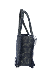 Bolsos de Mano de Lona con Flecos, Modernos y Populares para el Verano 2026, Bolsos de Maquillaje, Bolsos de Mano, 100% Viscosa - Product Image 2