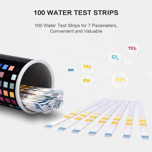 Tiras de teste de piscina com 7 parâmetros, para piscina e spa tiras de teste de água - Product Image 2