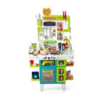104 pièces Jouets de cuisine en plastique pour maison de poupée, avec fonctions de pulvérisation, musique et lumière, pour jeu d'imitation préscolaire pour enfants, ensemble de jeu d'imitation