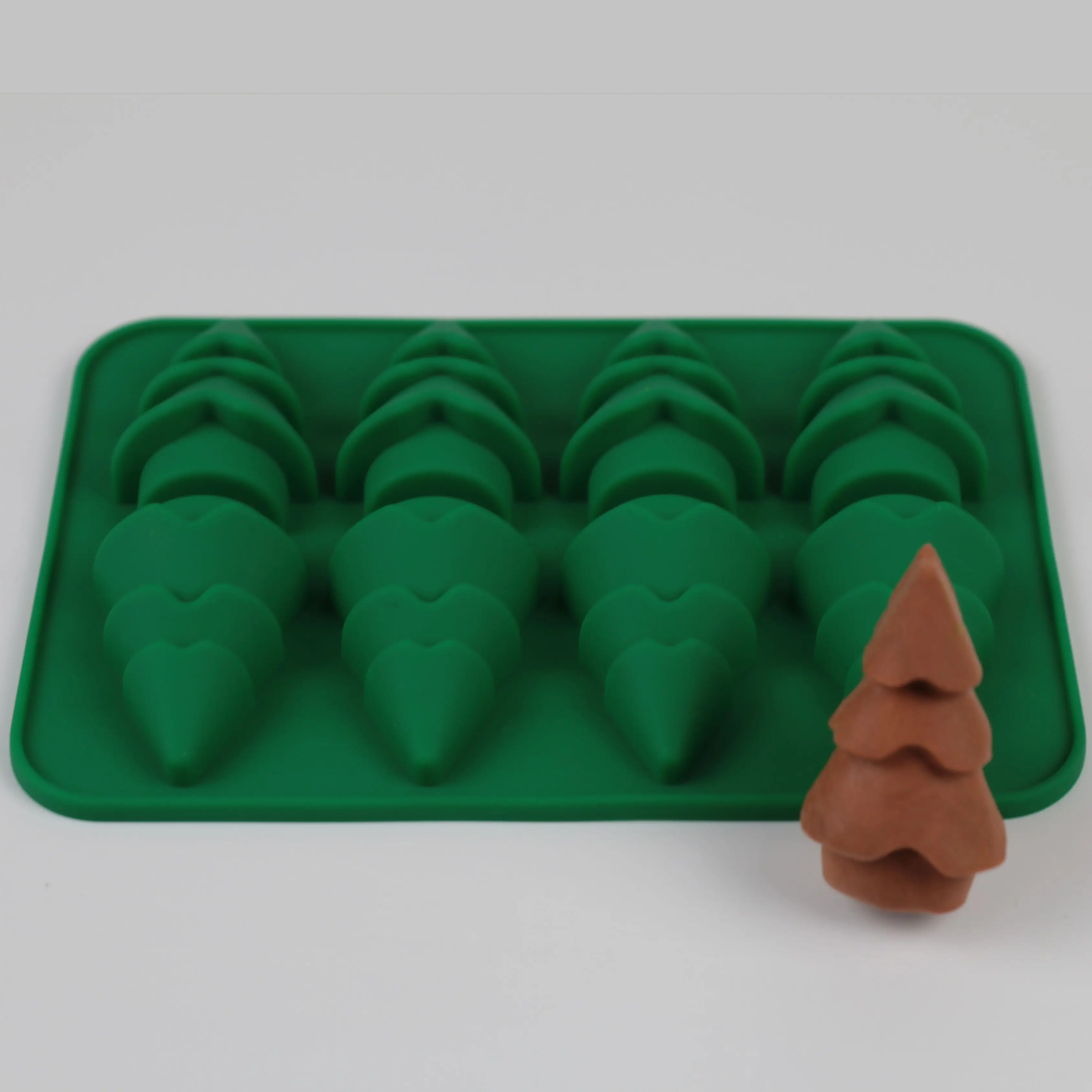 8 Cây Giáng Sinh Silicone Bánh Nướng Khuôn Sô Cô La Kẹo Thạch Khuôn Xà Phòng Handmade Ice Cube Bath Bomb Nến Bánh Quy