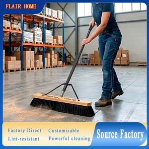 Промышленная метла для уборки полов с длинной ручкой, 18, 24 и 30 дюймов, с щетиной FET, для интенсивного использования - Product Image 2
