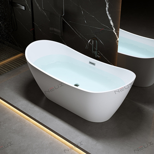 <span class=keywords><strong>Baignoire</strong></span> autoportante ovale blanche moderne à prix d'usine, avec drain intégré – Offre spéciale - Product Image 2