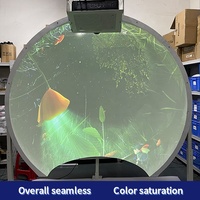 Pantalla de Cúpula Voladora de Simulación Virtual Seeball de 3m de Diámetro, Pantalla FRP de Forma Especial, Pantalla de Arco 3D sin Gafas, Láser UST Blanco 1.1
