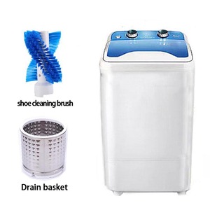 Lave-<span class=keywords><strong>linge</strong></span> semi-automatique <span class=keywords><strong>mini</strong></span> domestique de 7,5 kg avec fonctions multifonctions de nettoyage et de séchage des chaussures - Product Image 4
