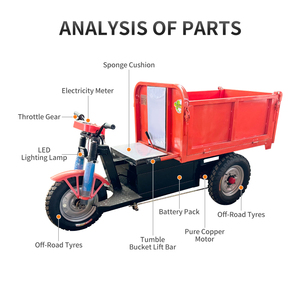 รถสามล้อไฟฟ้าบรรทุกสินค้าขายดี พร้อมที่นั่งผู้โดยสาร รถสามล้อไฟฟ้า <span class=keywords><strong>3</strong></span> ล้อ สำหรับผู้ใหญ่ - Product Image 2